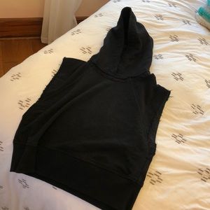 Rag & Bone Black Hooded Top